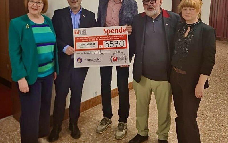 der Wiener Volkshochschulen GmbH für die Widmung der Tombola