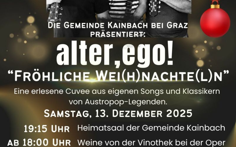 Fröhliche Wei(h)nachte(l)n von und mit alter,ego!
