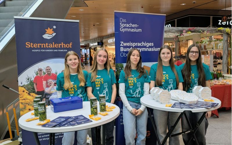 den Schüler*innen des ZBG Oberwart mit ihren Lehrerinnen Mag. Romana Grandics und OStR. Mag. Dr. Claudia Michalek-Kornhofer