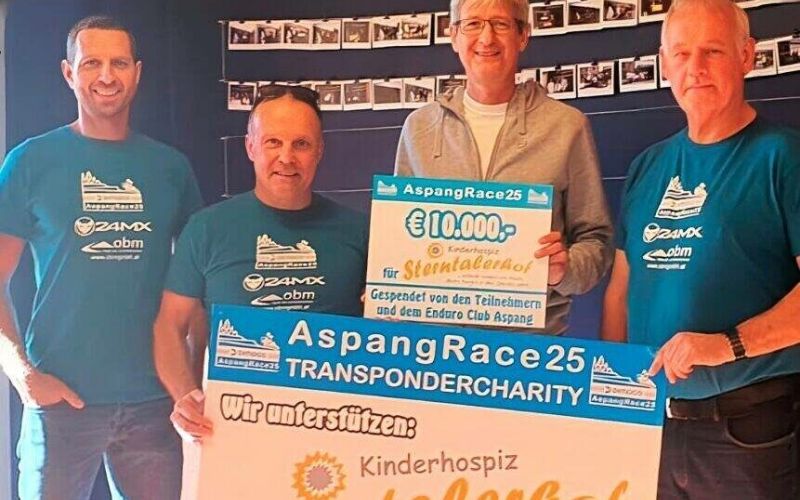 dem Enduroclub Aspang – stellvertretend Bernhard Spitzer, Walter Bauer und Franz Pölzlbauer