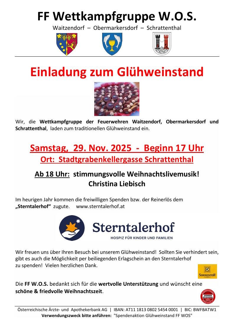 Glühweinstand der FF Wettkampfgruppe W.O.S.