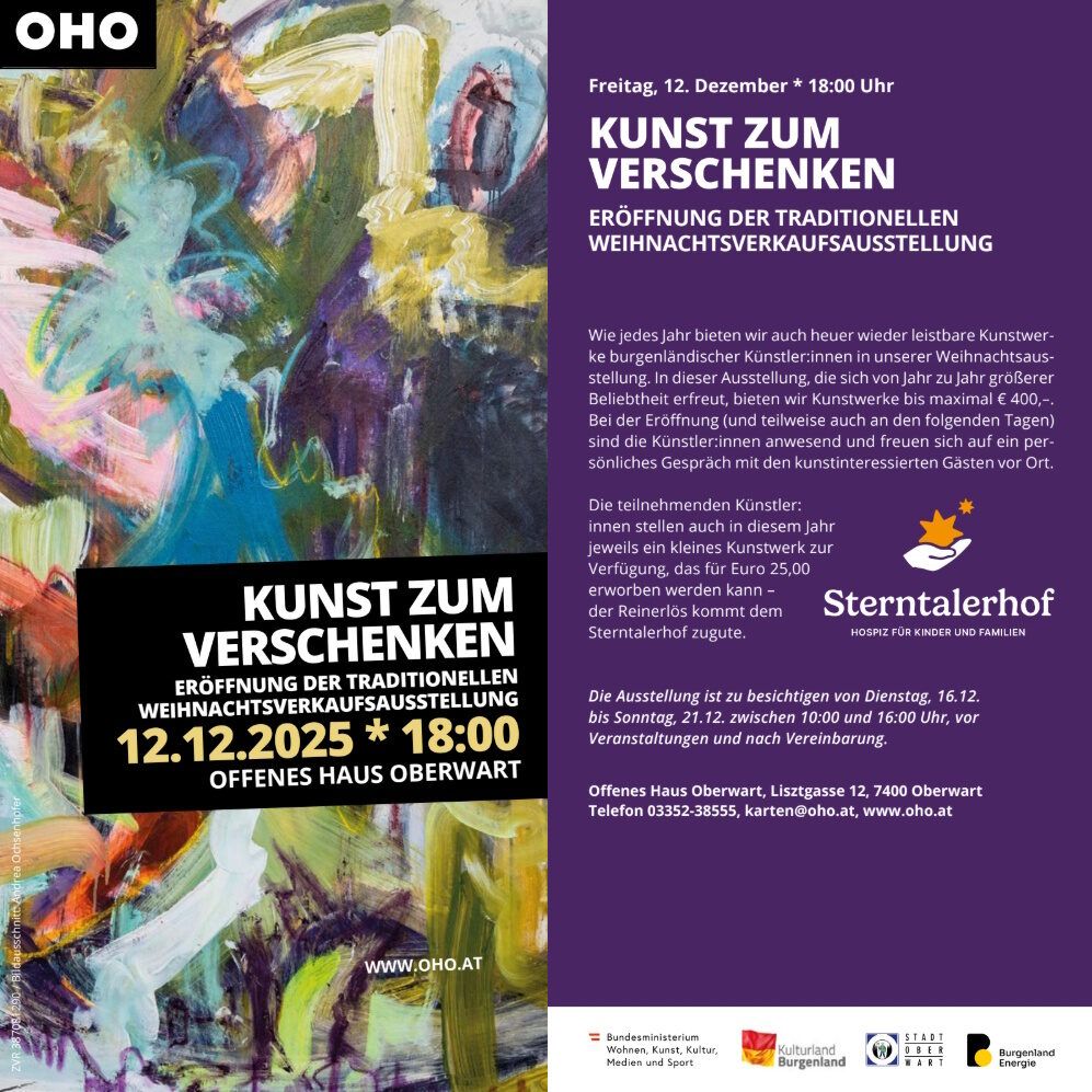 Kunst zum verschenken im OHO