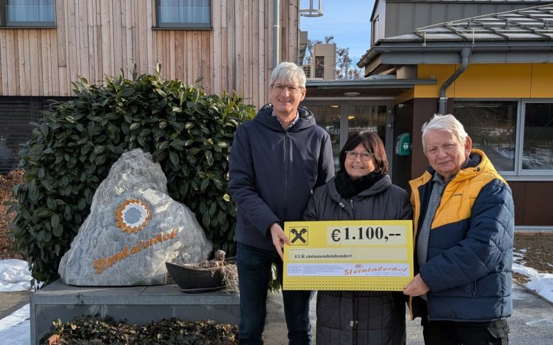 Karl Schmid für die Initiative zugunsten unserer Arbeit