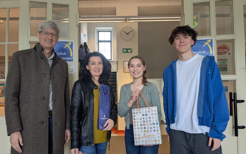 der Schülervertretung am Gymnasium Oberschützen mit Direktorin Mag.a Ingrid Weltler-Müller