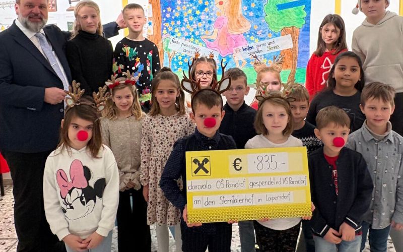 der Volksschule Parndorf und seinen Schülern
