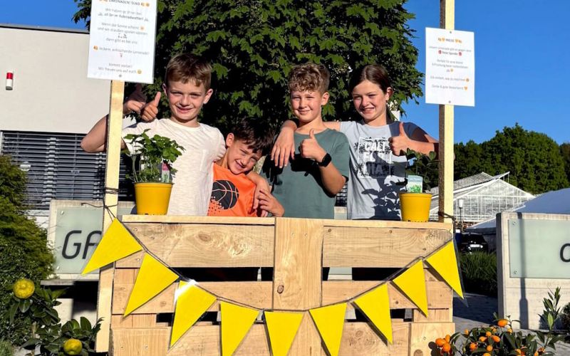 Samuel, Jonah, Ilenia und Jakob