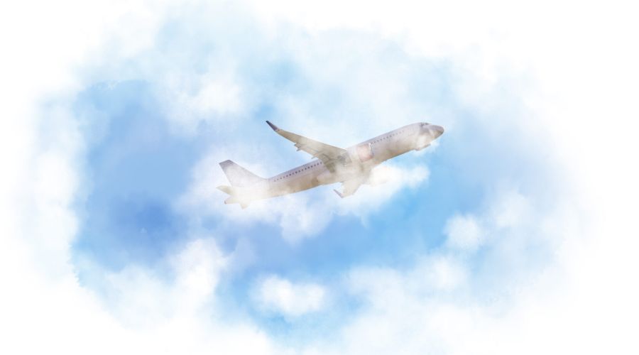 Ein Flugzeug nach Holland